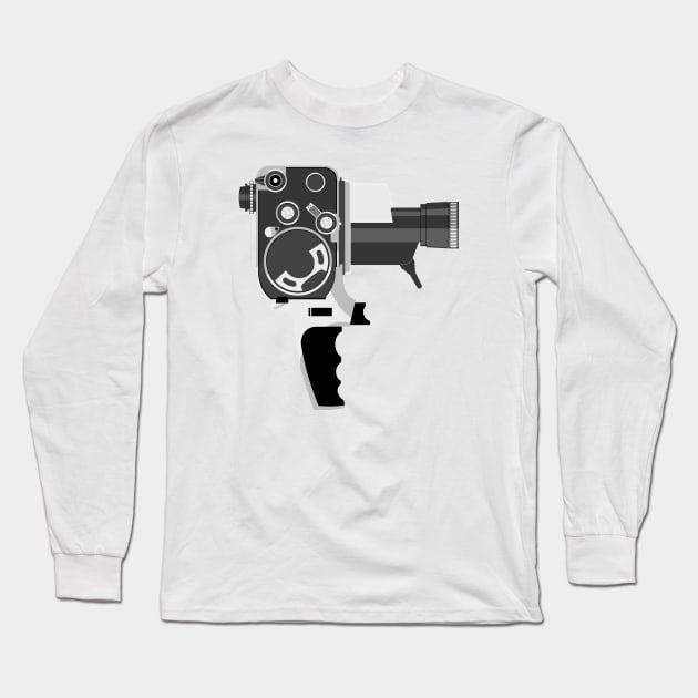 Retro Handle Camera Long Sleeve T-Shirt by AngoldArts